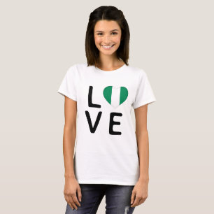 Love - Nigeria Flag T-Shirt
