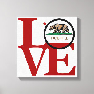 LOVE Nob Hill Art Canvas Print