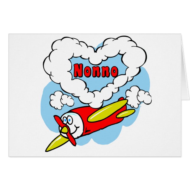 Love Nonno Kids Airplane (Front Horizontal)