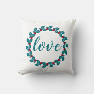 Love Nordic Scandia Wreath Throw Pillow