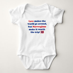 Love Norwegians Baby Bodysuit