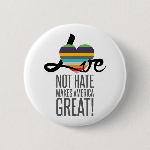 Love Not Hate (SWM) Round Button