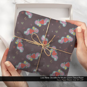 Love Note: Doodles for Music Lovers Tissue Paper