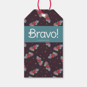 Love Note: Doodles for Music Teachers Teal Gift Tags