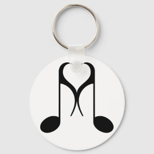 love notes : 8th note : keychain