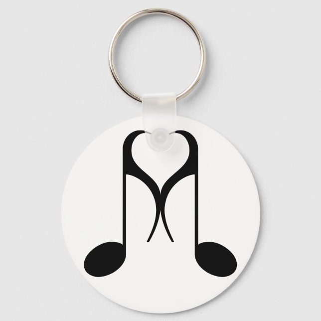 love notes : 8th note : keychain (Front)