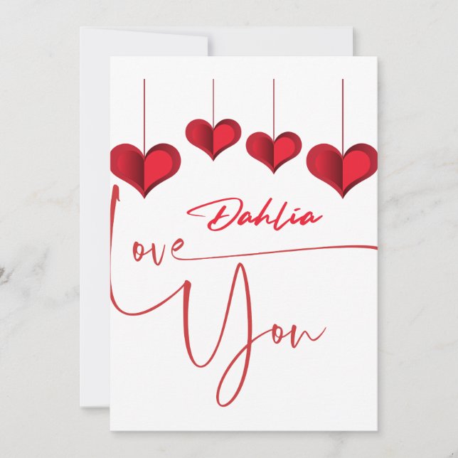 Love Notes: Personalized Valentine's Day Invitation (Front)