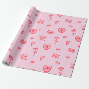 Love Notes & Sweet Treats Valentine's Wrapping Pap Paper