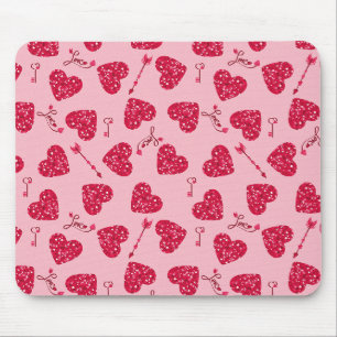 Love Notes & Symbols Valentine Mouse Pad