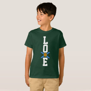 Love Nova Scotia proud N.S. flag T shirt