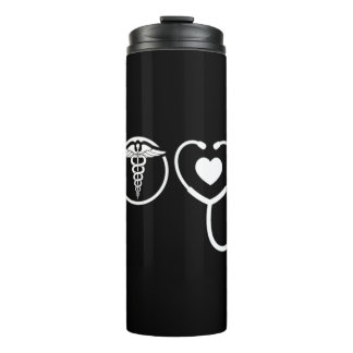 Love Nurse Cute Nurse ER Nurse RN Nurse CNA Nurse  Thermal Tumbler