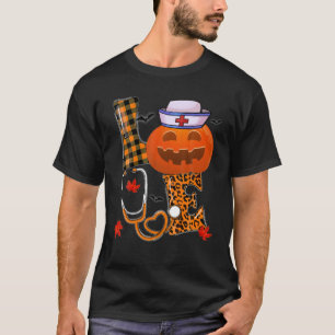 Love Nurse Halloween Autumn Fall T-Shirt