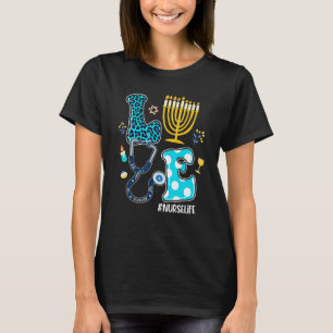 Love Nurse Hanukkah Jewish Nurses Chanukah PJs Paj T-Shirt