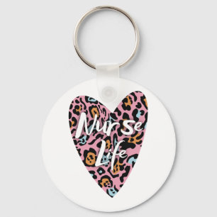 Love Nurse Life Cheetah 16Love Nurse Life Cheetah Keychain