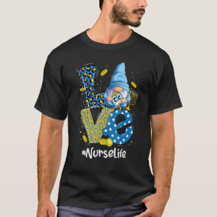 Love Nurse Life Leopard Gnome Happy Chanukah Hanuk T-Shirt