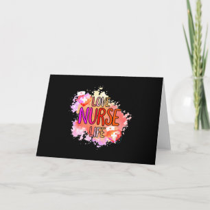Love Nurse Life Superhero Nurse Women Card