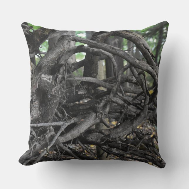 Love of a Fallen Tree Throw Pillow (Front)