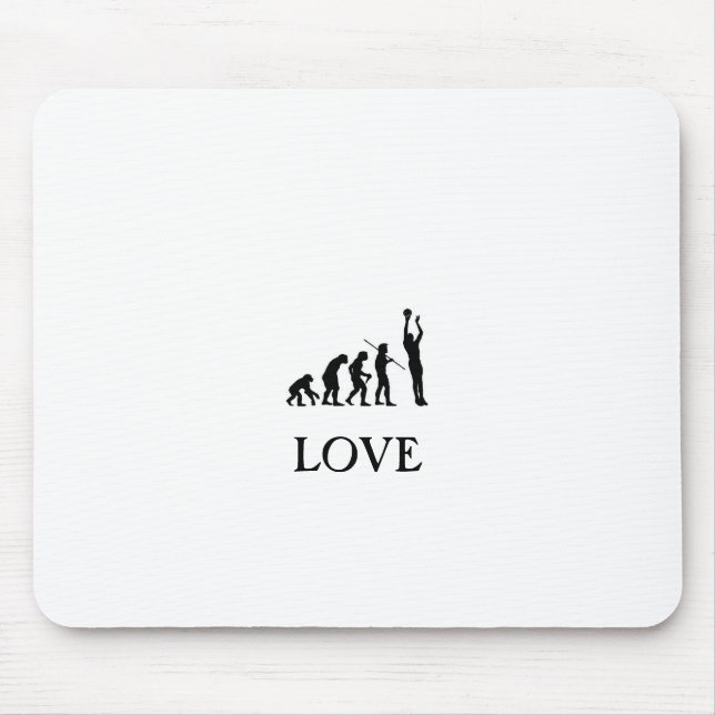Love of basketball mouse pad (Front)