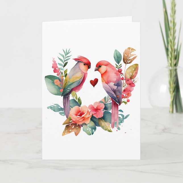 Love of Birds   Card (Front)