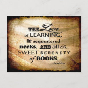 Love of Books Postcard