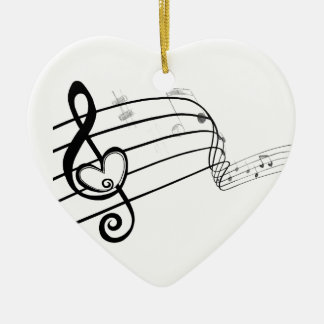 Love of Music Ceramic Ornament