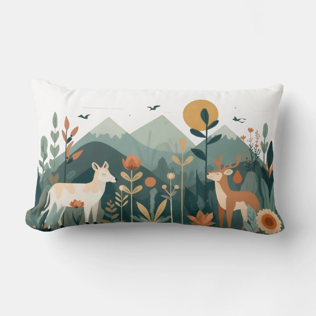 Love of Nature Lumbar Pillow (Front)