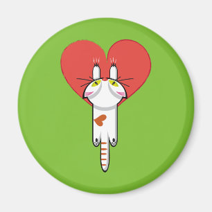 Love of the clingy cute kitty. Cat, Magnet