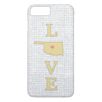 LOVE Oklahoma State Map moveable heart