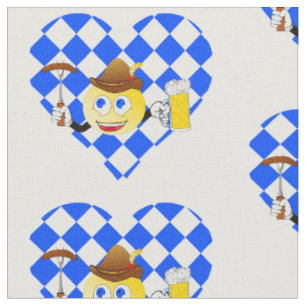 love oktoberfest emoji fabric