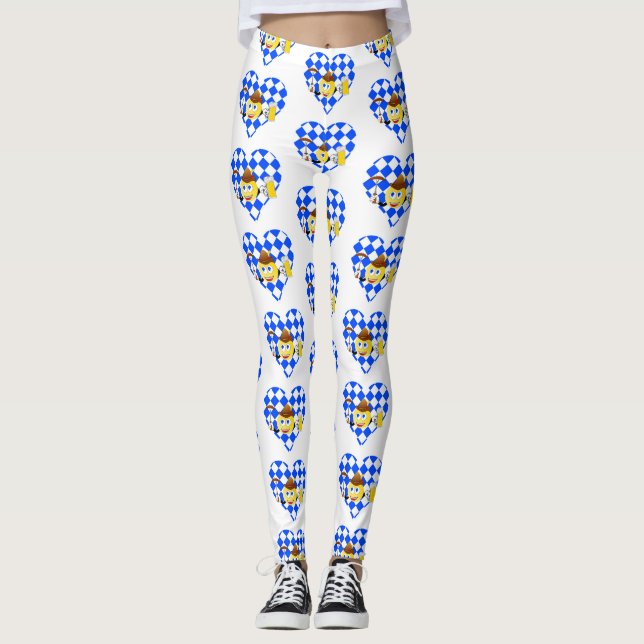 love oktoberfest emoji leggings (Front)