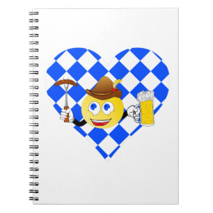 love oktoberfest emoji notebook