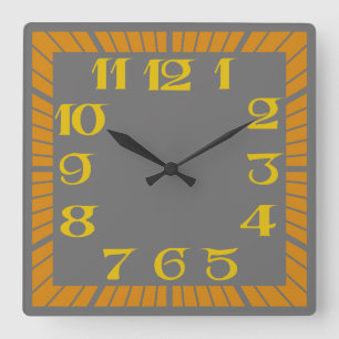 LOVE OLD CLASSIC COLORS by MASANSER PIXELAT Square Wall Clock