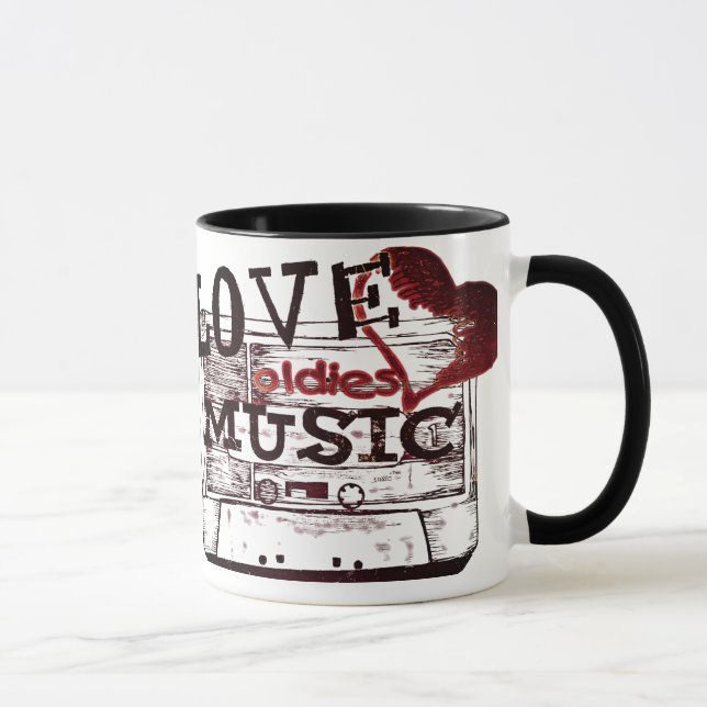 Love oldies music 2 Mug (Right)