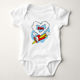 Love Oma Kids Airplane Baby Bodysuit