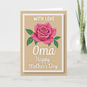 Love Oma Mothers Day Card