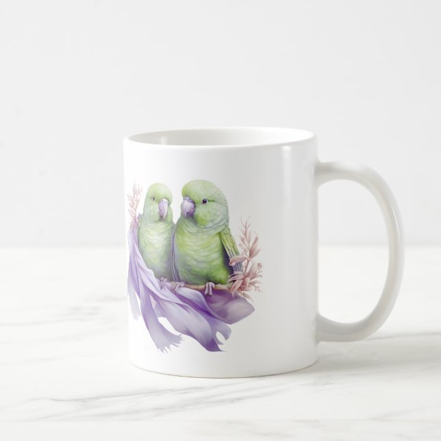 Love on a Branch – Two Birds in Harmony Coffee Mug (Right)