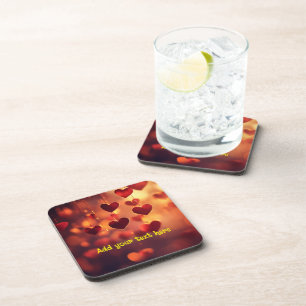 "Love on Every Table" – Customizable Coaster Set