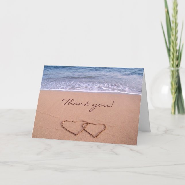 Love on the Beach Thank you Card (Front)