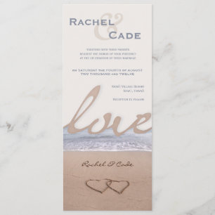Love on the Beach Wedding Invitations