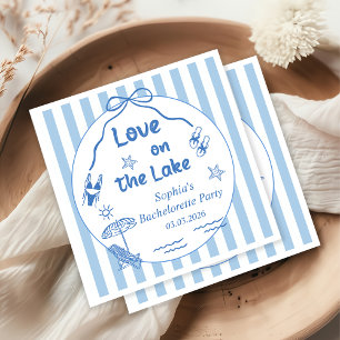Love On The Lake Bachelorette Party  Napkin
