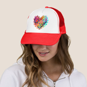 Love on the Road: Happy Saint Valentine's Day Trucker Hat