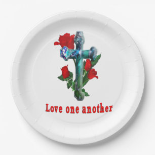 Love one abother paper plate