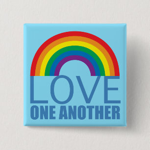 Love One Another 2 Inch Square Button