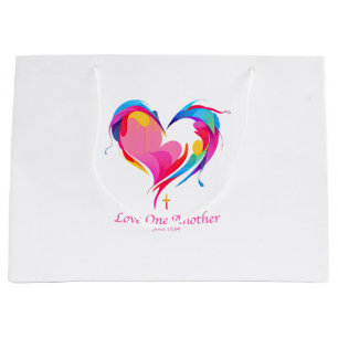 Love One Another Bible Verse John 1334 Large Gift Bag