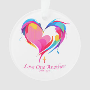 Love One Another Bible Verse John 1334 Ornament