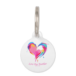 Love One Another Bible Verse John 1334 Pet Tag