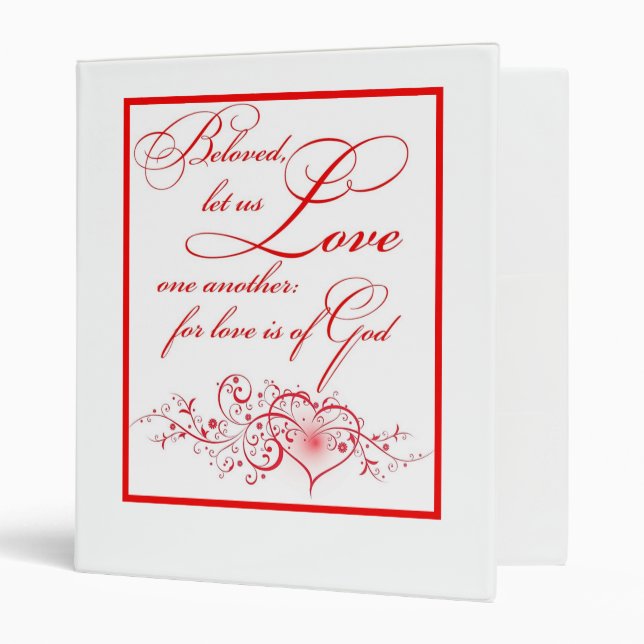 Love One Another Binder Wedding Album (Front/Inside)