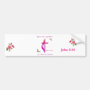 Love one another bumper sticker