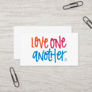 Love one another business card