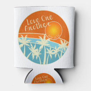 Love One Another Christian Design Can Cooler